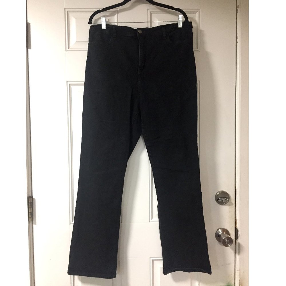 NYDJ Straight Leg Marilyn Jeans, size 16, Black